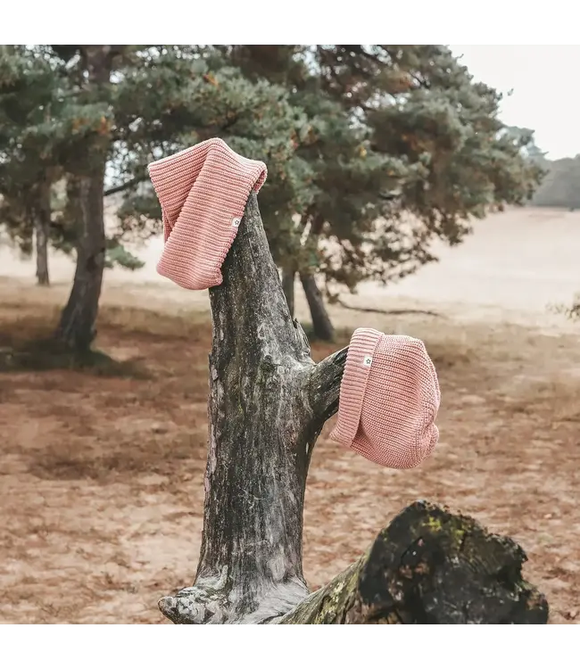 Your Wishes - Knitted  scarf Rose dawn 80-104