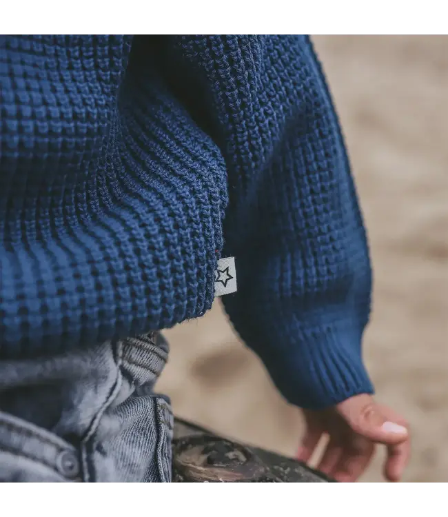 Your Wishes - Oversized Sweater - Blue wing tale