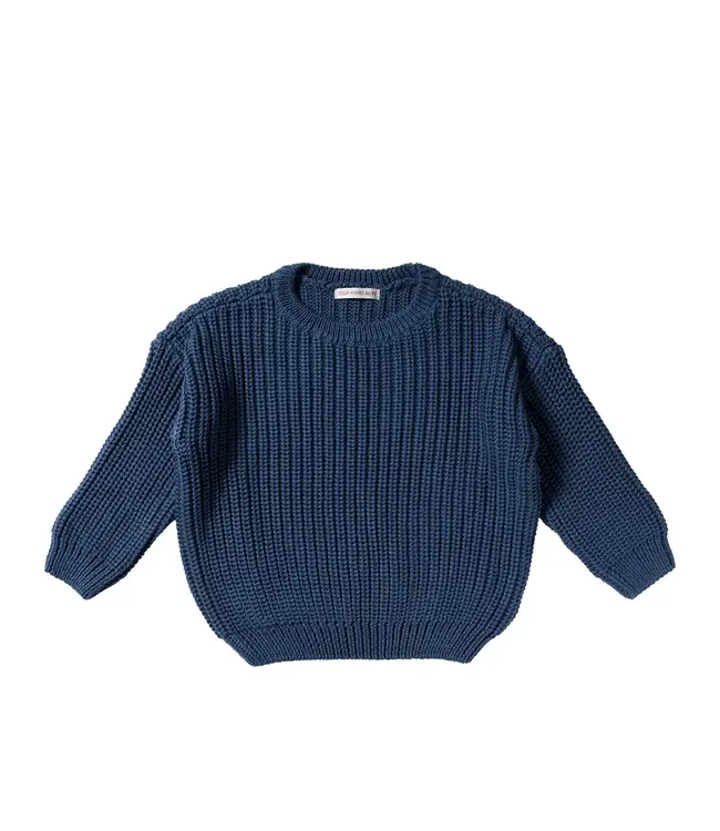 Your Wishes - Oversized Sweater - Blue wing tale