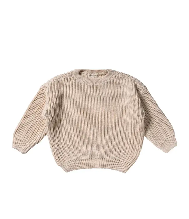 Your Wishes Your Wishes - Oversized Sweater - Sand