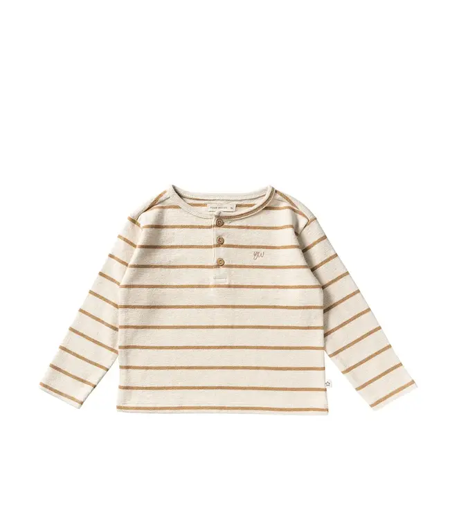 Your Wishes Your wishes - Stripe Terry Relaxed granddad longsleeve