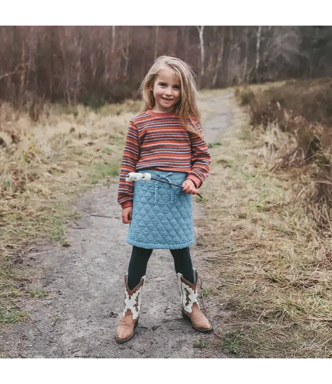 Your wishes - Quilted denim skirt