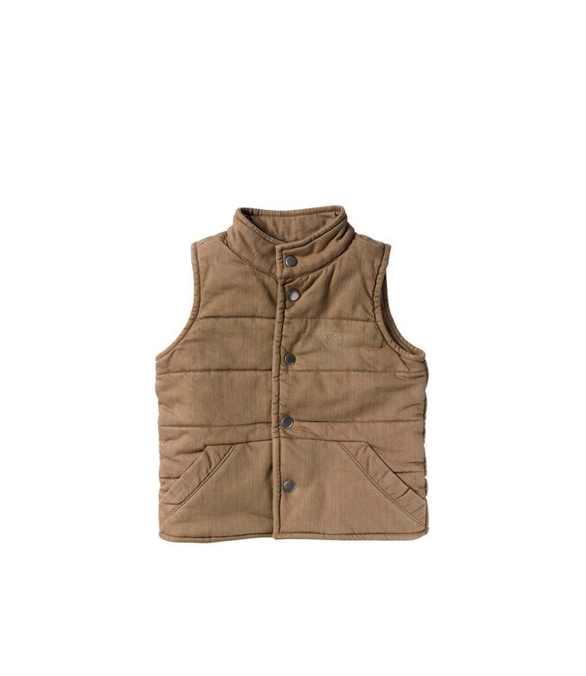 Your wishes - Stretch twill bodywarmer Chai