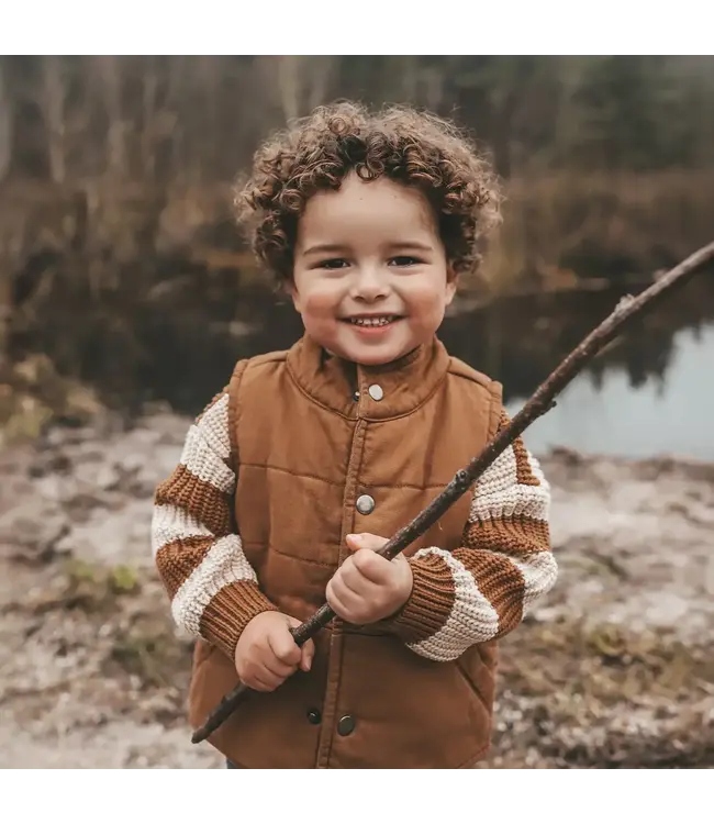 Your wishes - Stretch twill bodywarmer Chai