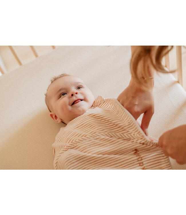 Puckababy The Original - Piep - 0/3 M - Cotton - Hazel stripes