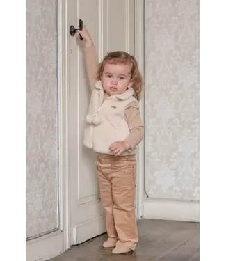 Natini Natini - Gilet teddy Cream