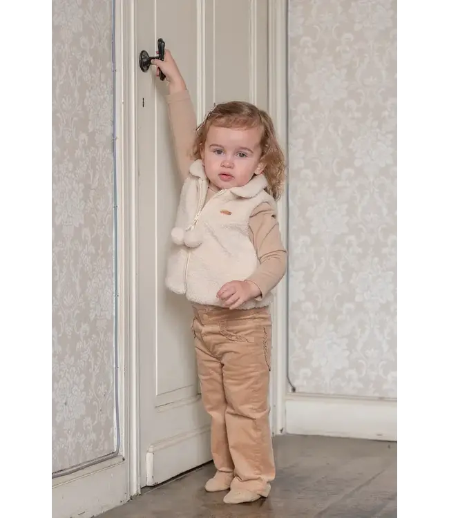 Natini Natini - Gilet teddy Cream