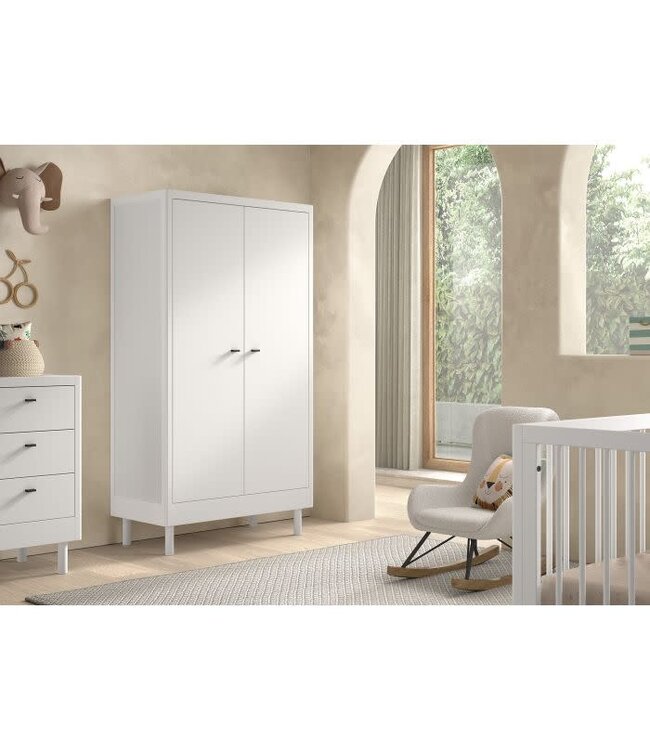 Vipack - Jaxx FORREST Beech 2 deurs kast Beuk WIT