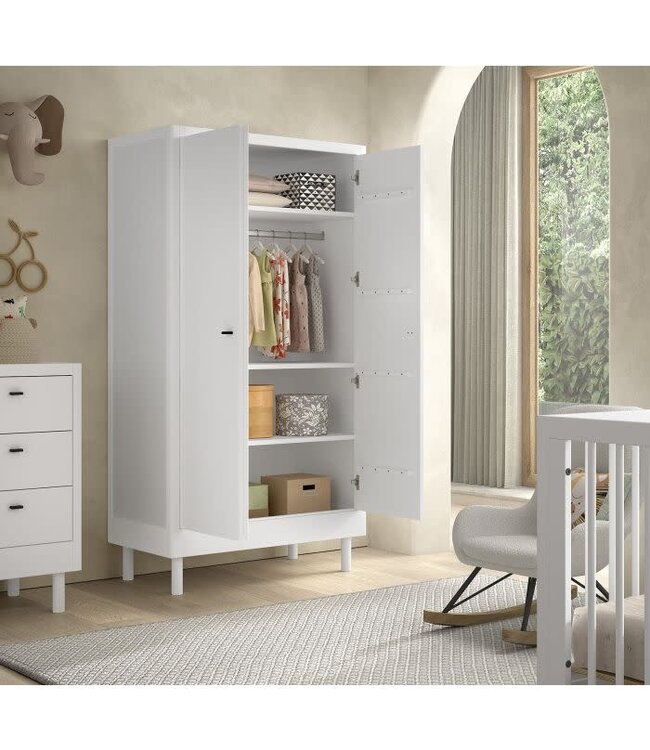 Vipack - Jaxx FORREST Beech 2 deurs kast Beuk WIT