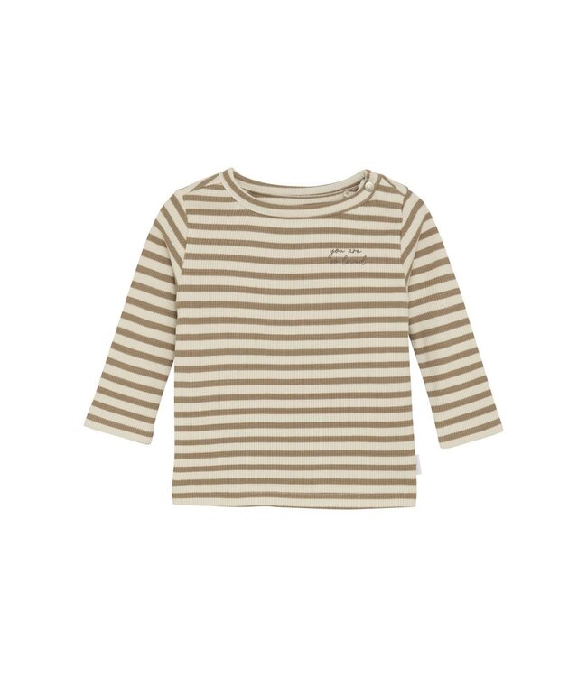 Noppies - Tee Seguin Stripe brown