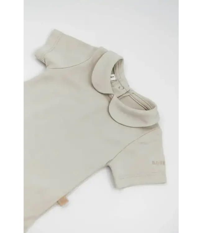 Bamboom Bamboom - Baby Bodysuit Ronde Hals Korte Mouwen - ZAND 10