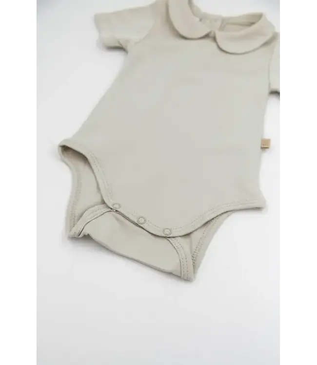 Bamboom - Baby Bodysuit Ronde Hals Korte Mouwen - ZAND 10