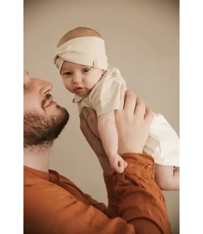 Bamboom - Baby Bodysuit Ronde Hals Korte Mouwen - ZAND 10