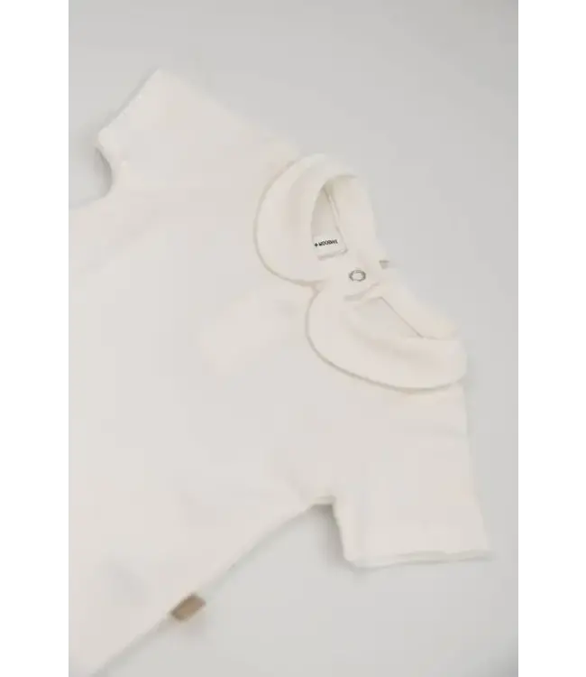 Bamboom - Baby Bodysuit Ronde Hals Korte Mouwen - OFF WHITE 111