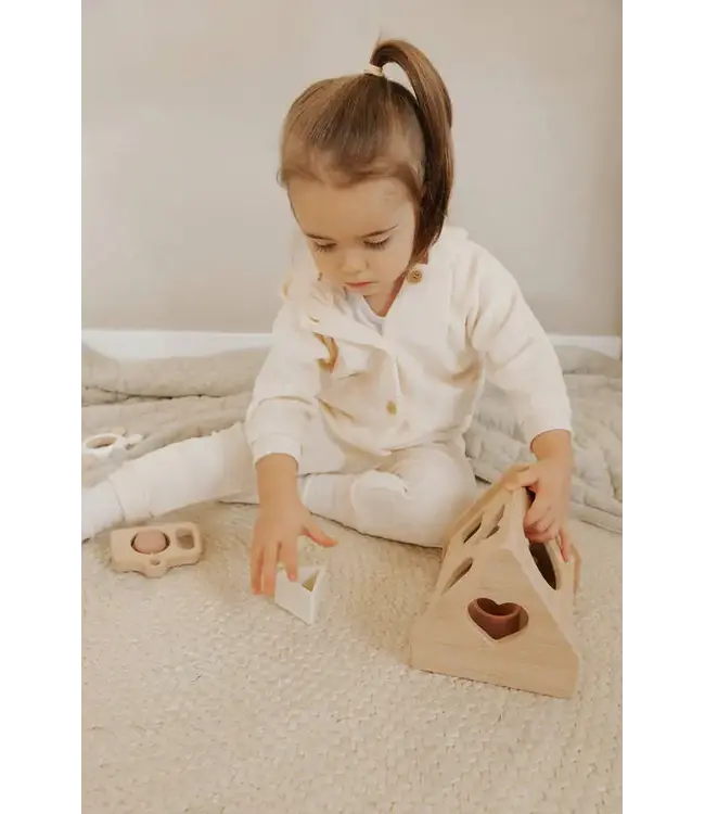 Bamboom - Velvet Vest met oren in - Ivoor 29