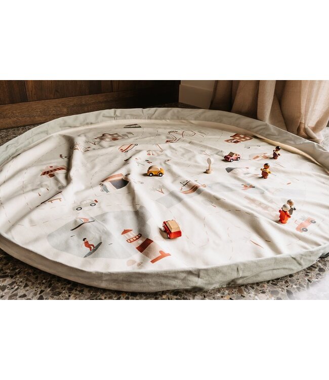 Play & Go - Noomad  City map opbergzak/speeltapijt - 140 cm