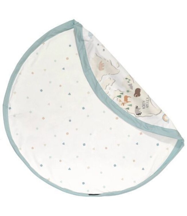 Play & Go - Noomad  World map colour opbergzak/speeltapijt - 140 cm