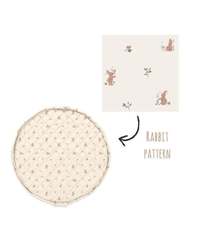 Play & Go - Noomad  Rabbit Organic babymat cotton  - 120 cm