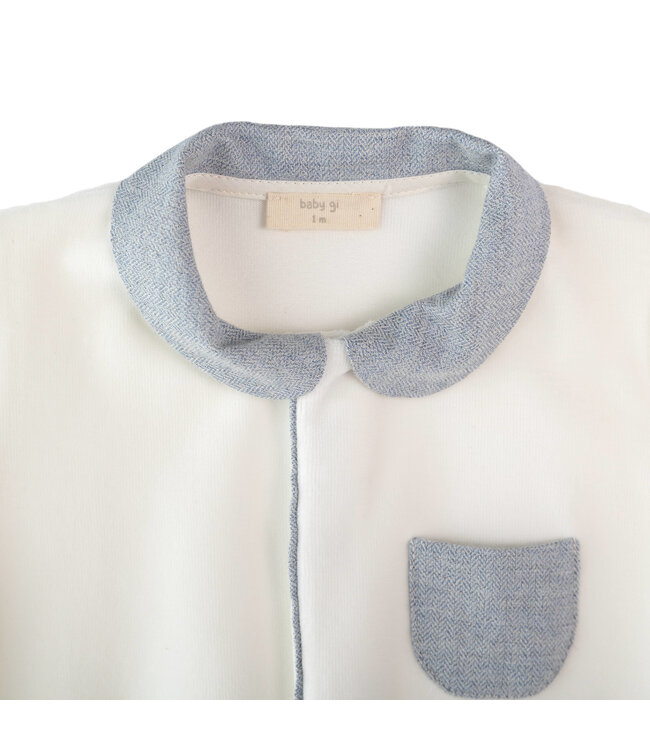 Baby Gi - Warley footie ivory