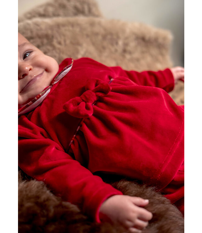 Baby Gi - Prancer two-piece red bow