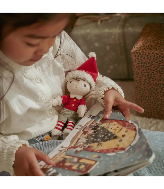 Little Dutch - Kerstboek met knuffel Jim - Giftset