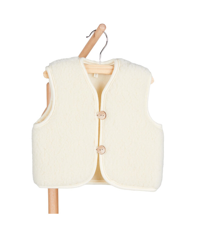 Quax - Teddy Jacket 3-6M Mini Merino Cream