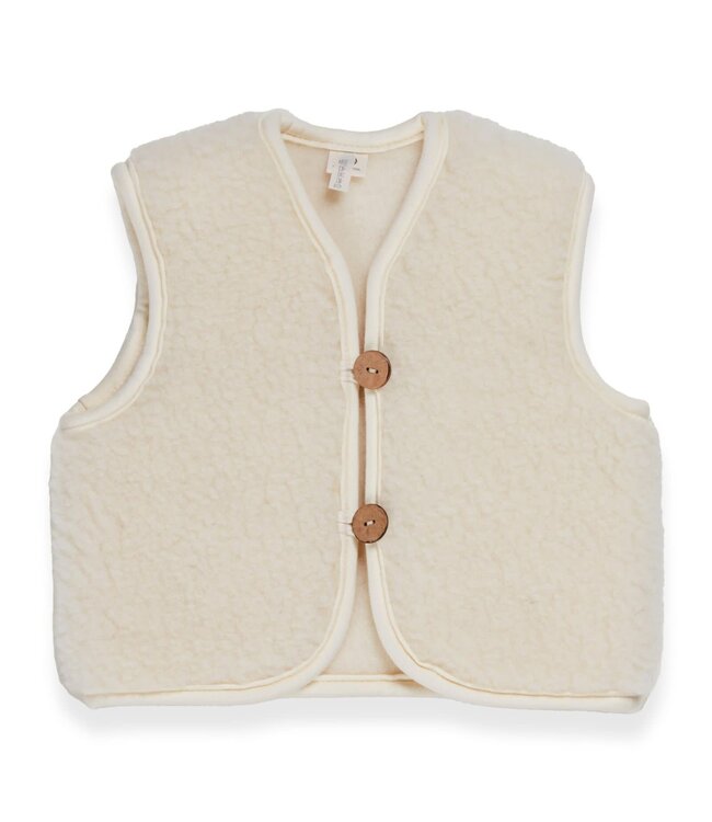 Quax - Teddy Jacket 3-6M Mini Merino Cream