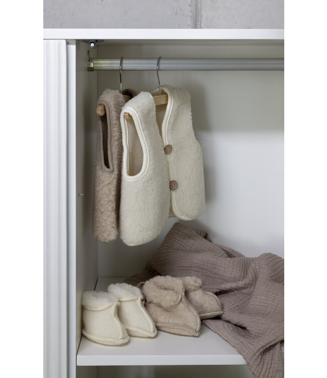 Quax - Teddy Jacket 3-6M Mini Merino Cream