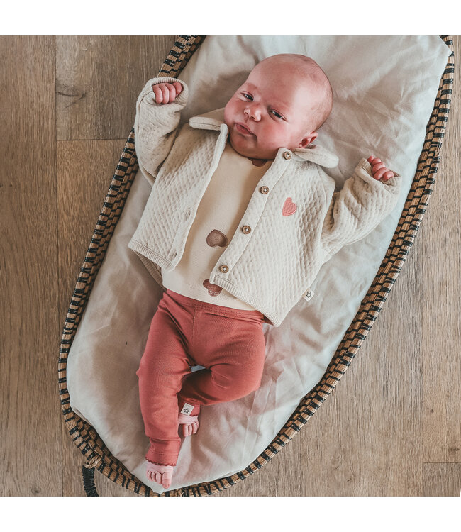 Your Wishes - Quilted Cardigan Oyster