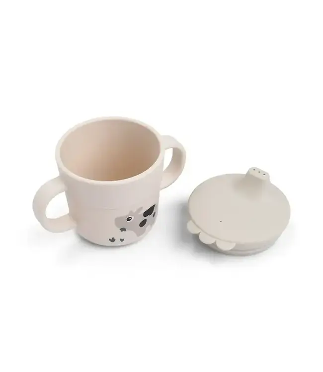 Done by Deer - Foodie spout cup Tiny farm Sand