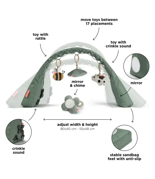 Done by Deer - Activity gym Tiny Farm Green