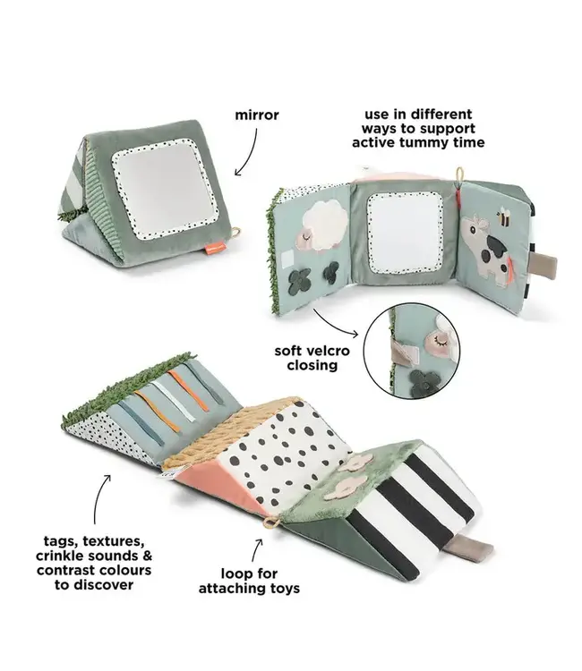 Done By Deer - Fold out sensory mirror Tiny farm