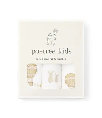 Poetree Kids Poetree kids - Tetra doekjes Little Voyager - 60x60cm (3-pack)