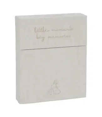 Little Dutch Little Dutch - Mijlpaal kaarten - Beige - Baby Bunny - EN
