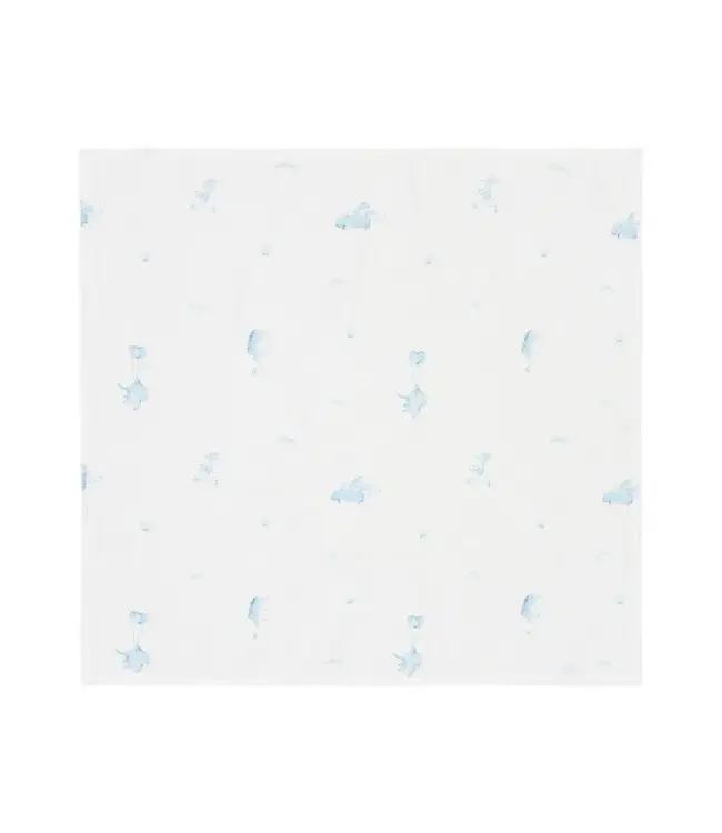 Poetree kids - Swaddle 120x120cm -  Blue dreams