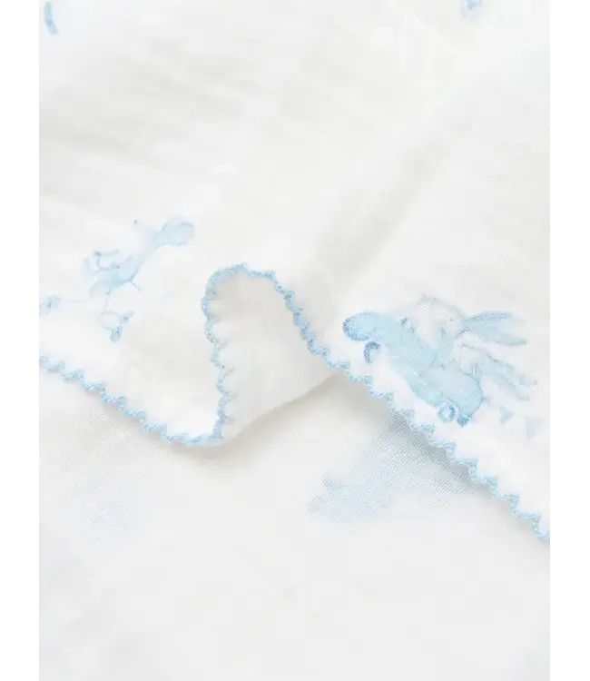 Poetree kids - Swaddle 120x120cm -  Blue dreams