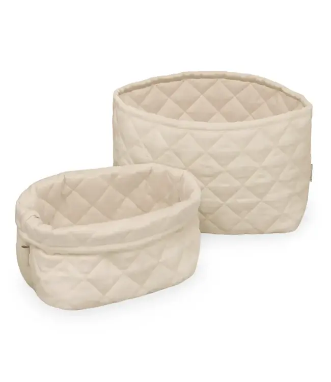 Cam Cam Copenhagen - Quilted storage basket - set of 2  praline
