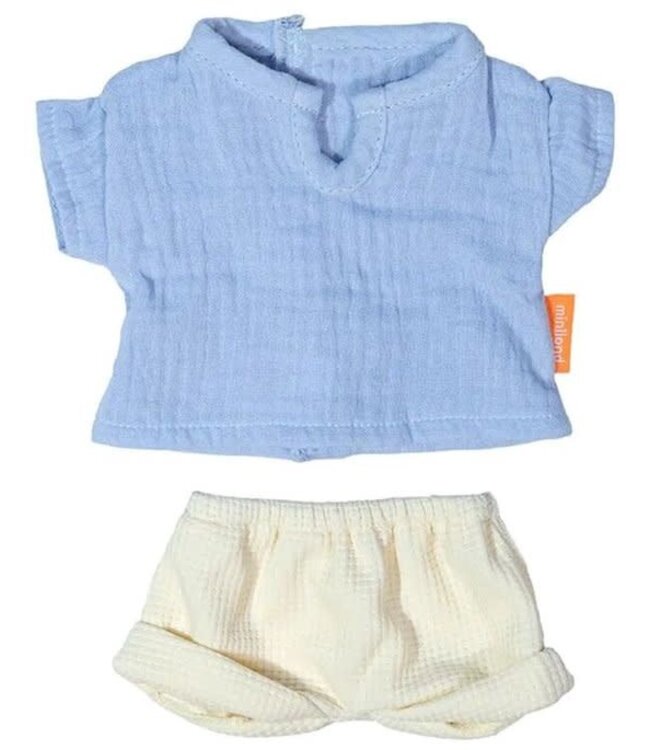 Miniland Miniland - poppen kledijset T-shirt en short 32 cm