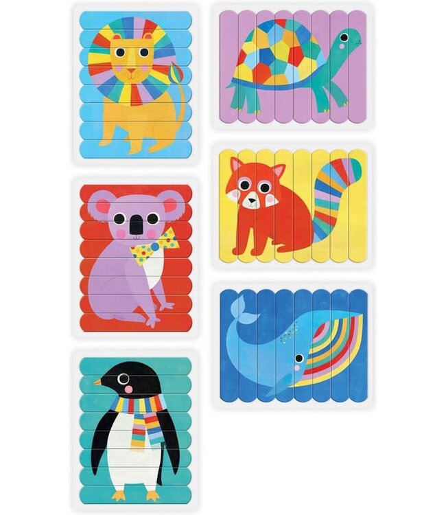 Mudpuppy - Puzzle sticks Animals of the world