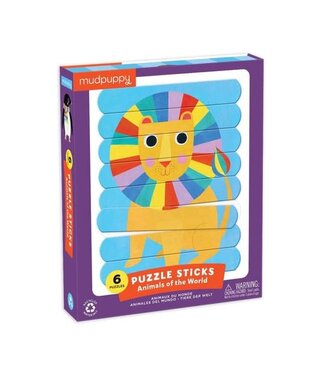 Mudpuppy - Puzzle sticks Animals of the world
