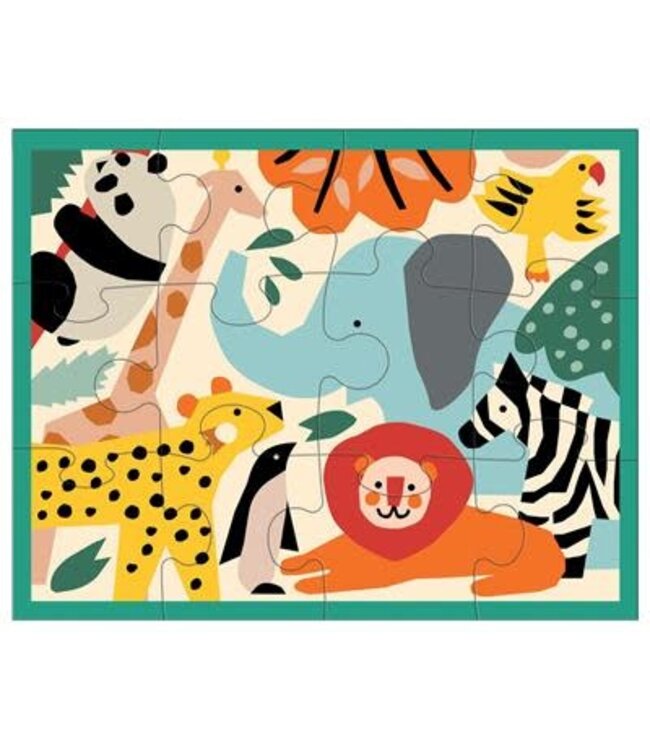 Mudpuppy - Pouch puzzle Zoo animals