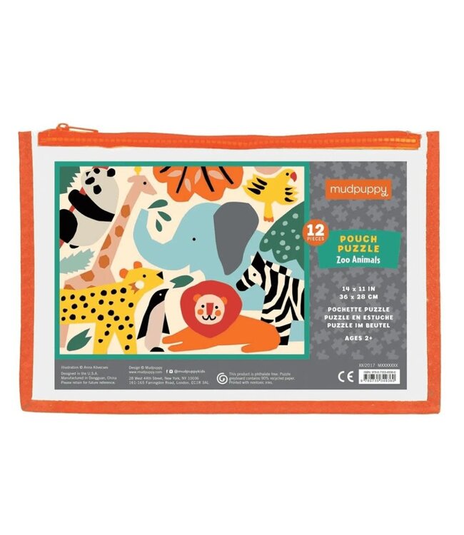 Mudpuppy - Pouch puzzle Zoo animals