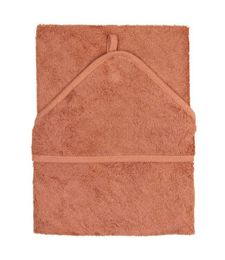 Timboo Timboo - HOODED TOWEL (74x74cm) - SUNRISE ORANGE