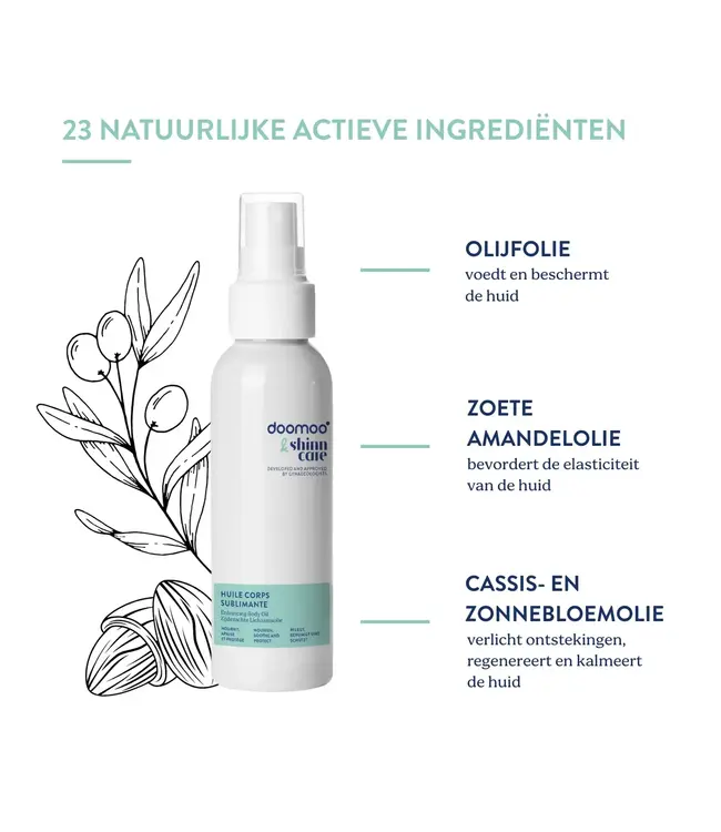 Doomoo & Shinncare - Zijdezachte lichaamsolie