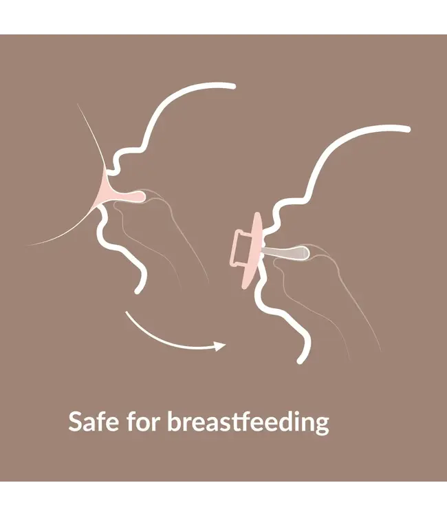 DIFRAX - Fopspeen Dynamisch 0-6 maanden Prime coconut/pistacio