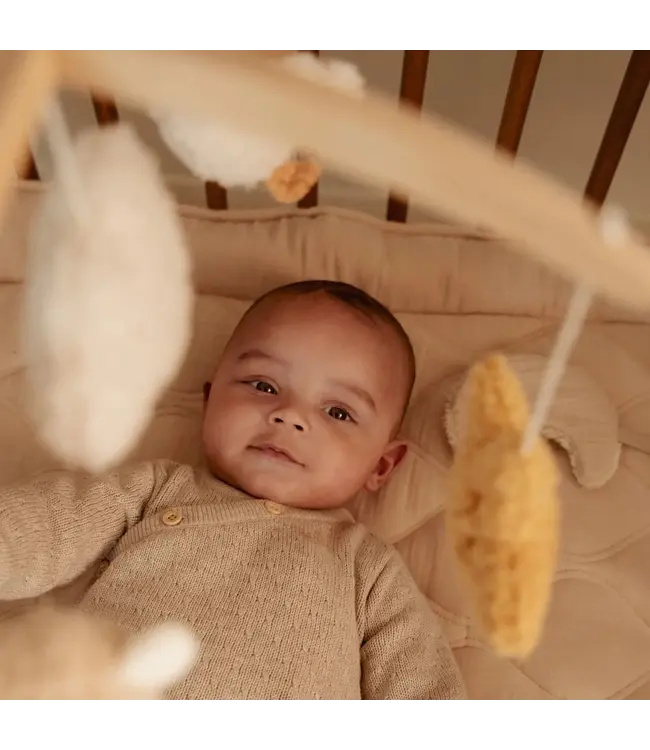 Little Dutch - Houten Muziekmobiel - Beige - Newborn Naturals