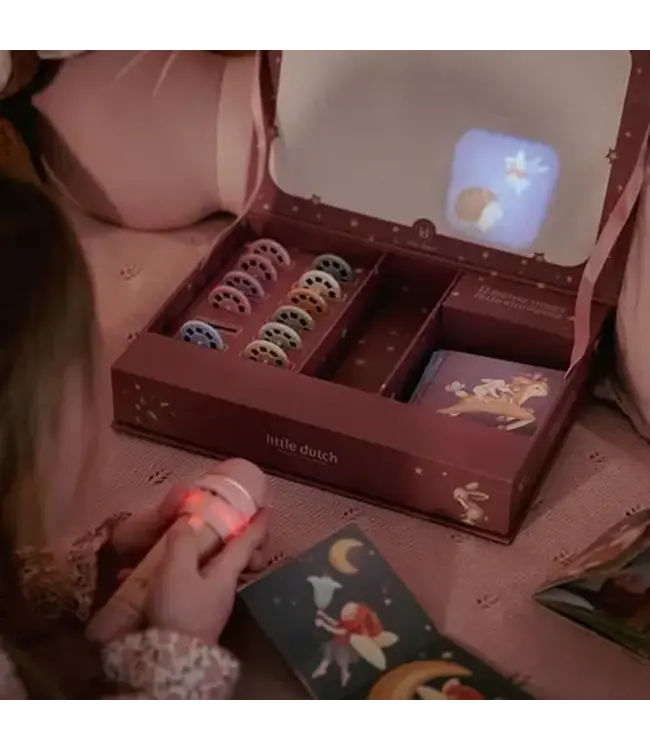 Little Dutch - Verhalen projector zaklamp - Roze