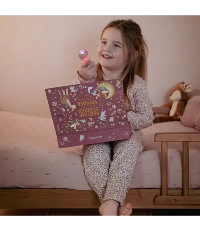 Little Dutch - Verhalen projector zaklamp - Roze