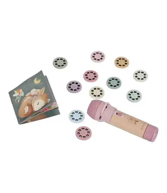 Little Dutch - Verhalen projector zaklamp - Roze
