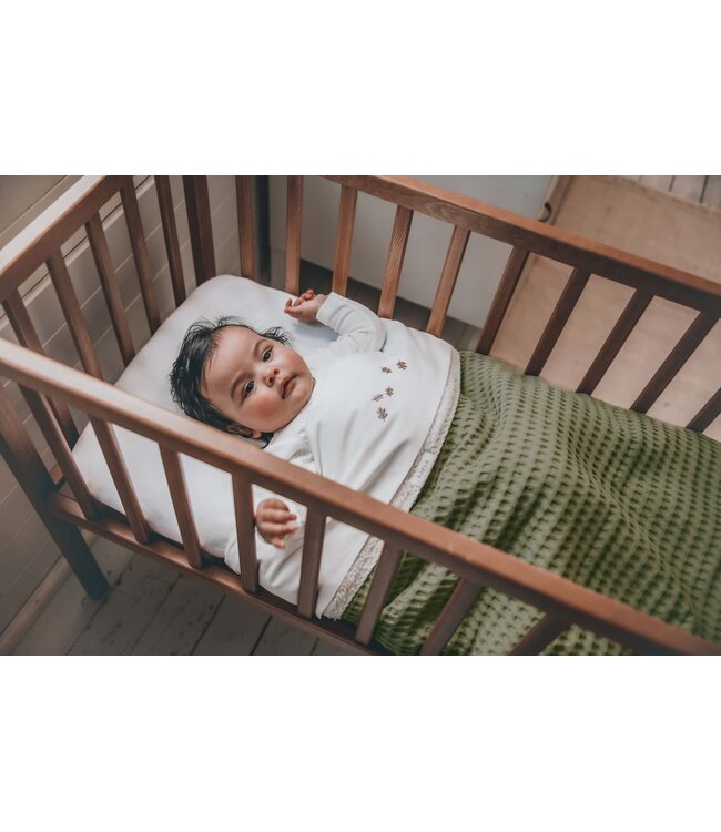 Koeka - Wiegdeken Wafel/teddy Oslo moss